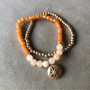 Nordstrom ~ Set of 2 ~ SemiPrecious Stone Bracelet